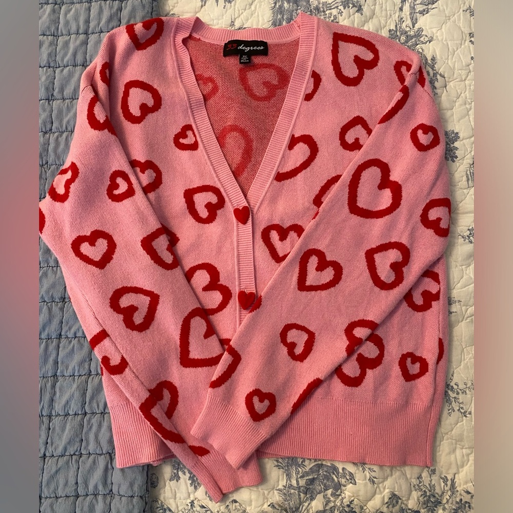 33 Degrees Heart Cardigan